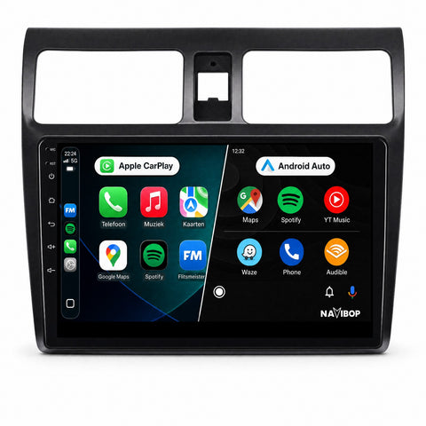 Suzuki Swift | Autoradio | CarPlay & Android Auto | Android 15.0 | 2005 t/m 2010