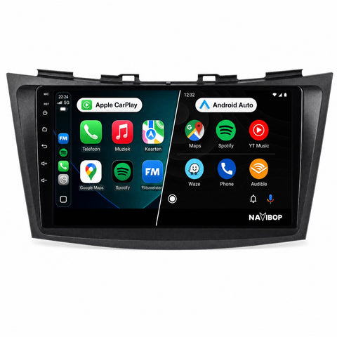 Suzuki Swift | Autoradio | CarPlay & Android Auto | Android 15.0 | 2011 t/m 2015