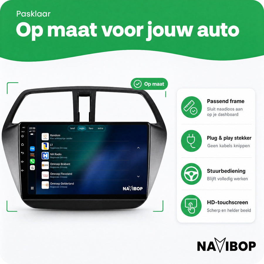 Suzuki SX4 S-cross | Autoradio | CarPlay & Android Auto | Android 15.0 | 2013 t/m 2021