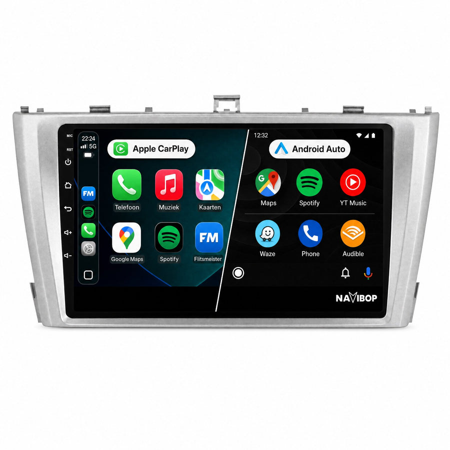 Toyota Avensis Zilver | Autoradio | CarPlay & Android Auto | Android 15.0 | 2008 t/m 2015