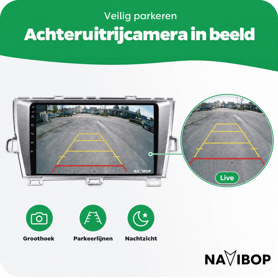 Toyota Prius Zilver | Autoradio | CarPlay & Android Auto | Android 15.0 | 2009 t/m 2015