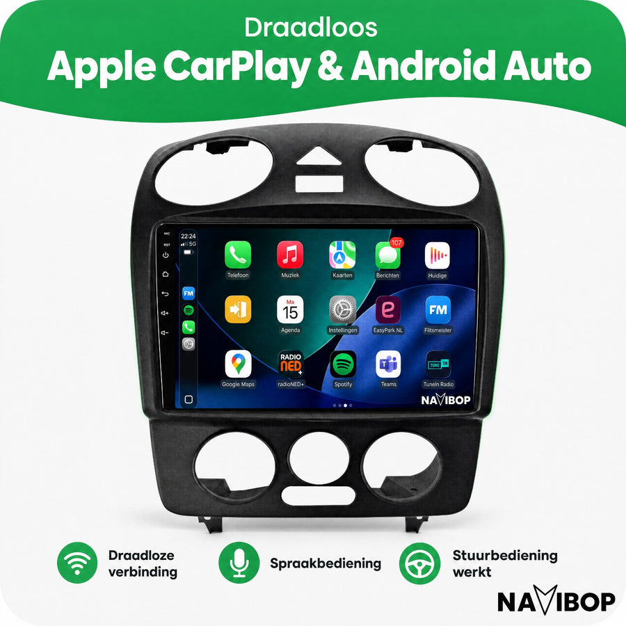Volkswagen Beetle | Autoradio | CarPlay & Android Auto | Android 15.0 | 2004 t/m 2010