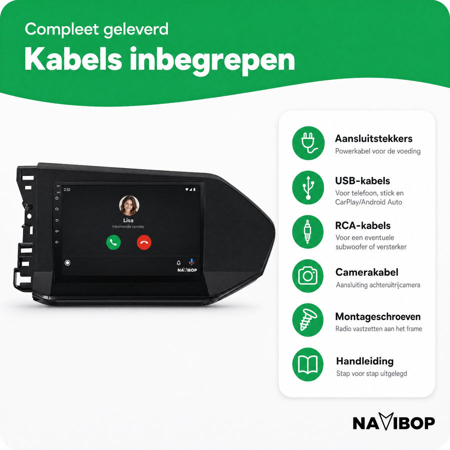 Volkswagen Caddy | Autoradio | CarPlay & Android Auto | Android 15.0 | 2020 t/m 2025
