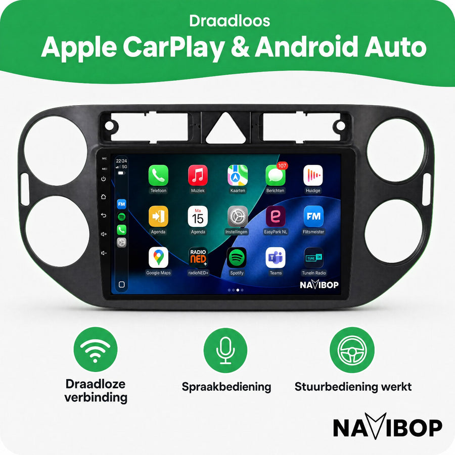 Volkswagen Golf Plus | Autoradio | CarPlay & Android Auto | Android 15.0 | 2007 t/m 2016