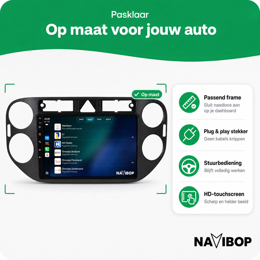 Volkswagen Golf Plus | Autoradio | CarPlay & Android Auto | Android 15.0 | 2007 t/m 2016