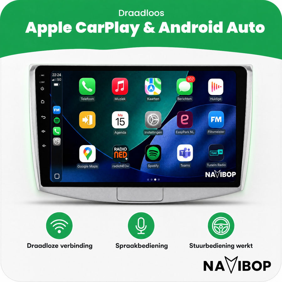 Volkswagen Passat B7 | Autoradio | CarPlay & Android Auto | Android 15.0 | 2010 t/m 2016