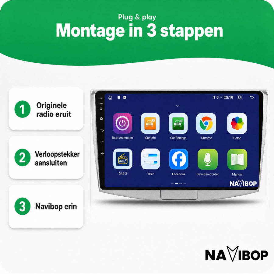 Volkswagen Passat B7 | Autoradio | CarPlay & Android Auto | Android 15.0 | 2010 t/m 2016
