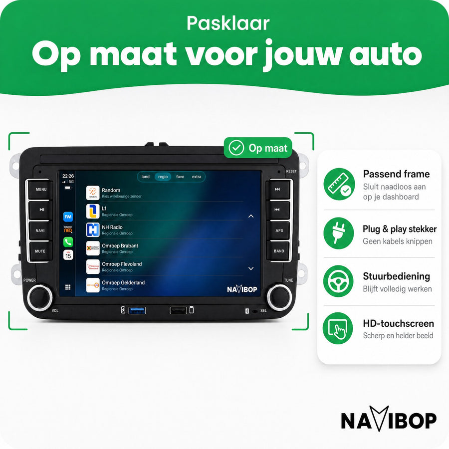 Volkswagen Seat Skoda Met Usb | Autoradio | CarPlay & Android Auto | Android 15.0
