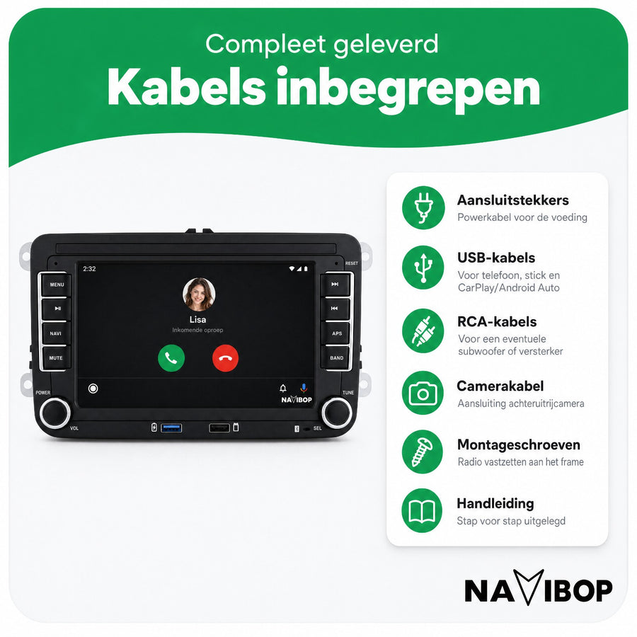 Volkswagen Seat Skoda Met Usb | Autoradio | CarPlay & Android Auto | Android 15.0