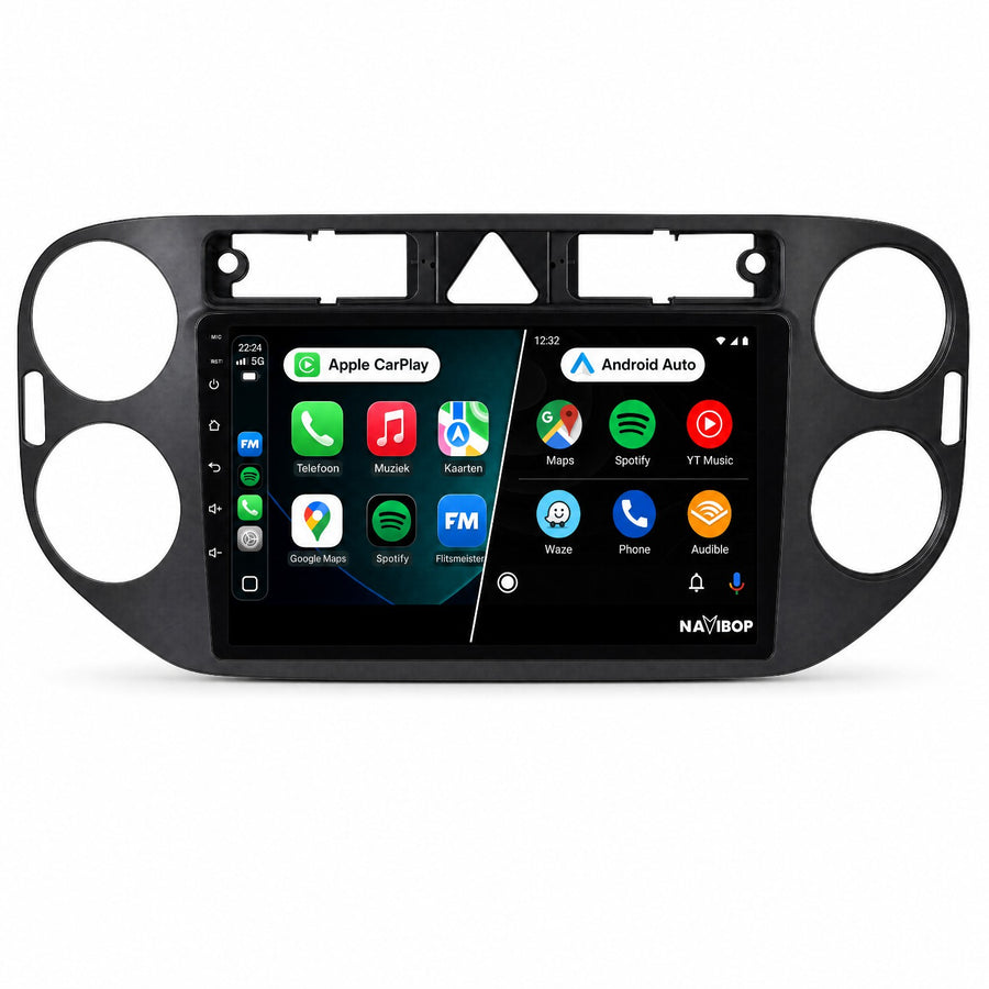 Volkswagen Tiguan Golf Plus | Autoradio | CarPlay & Android Auto | Android 15.0 | 2007 t/m 2016