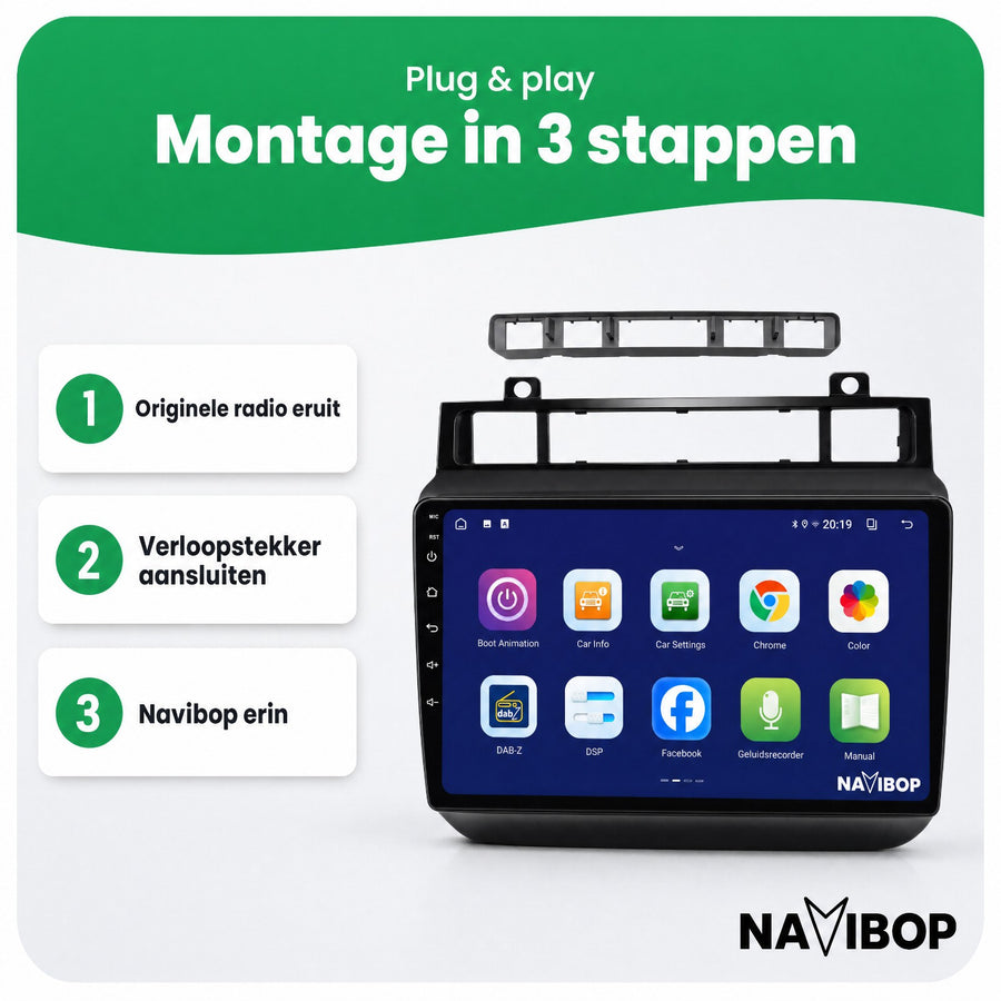 Volkswagen Touareg | Autoradio | CarPlay & Android Auto | Android 15.0 | 2002 t/m 2010