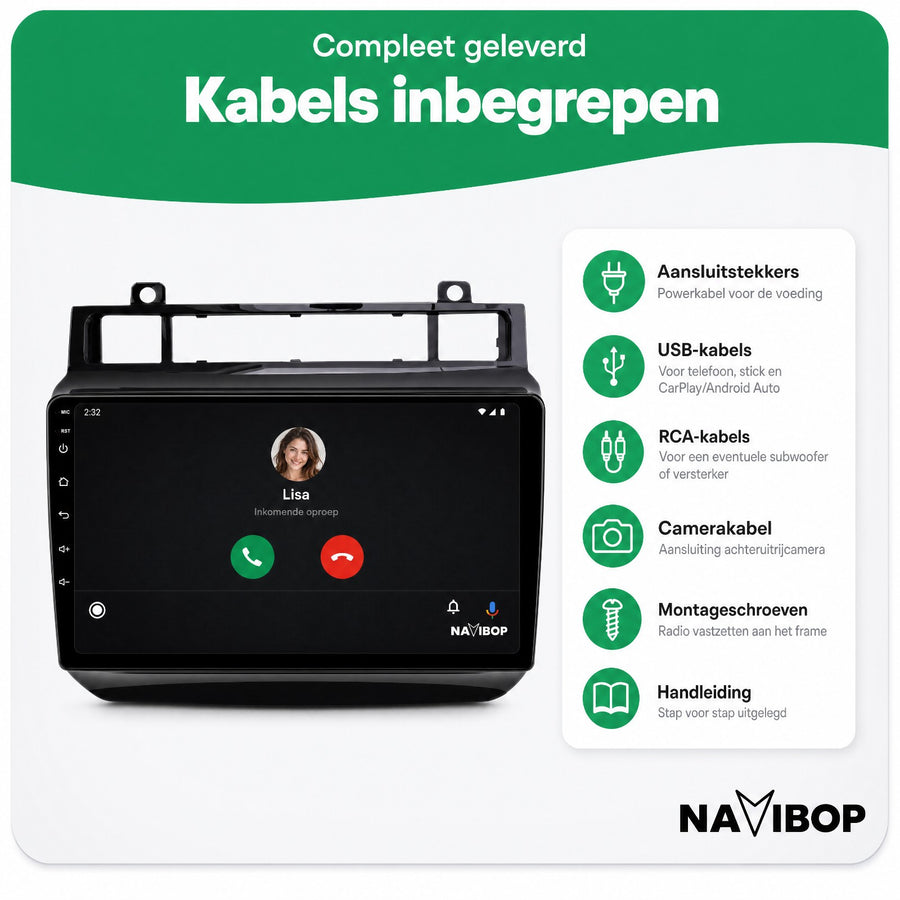 Volkswagen Touareg | Autoradio | CarPlay & Android Auto | Android 15.0 | 2011 t/m 2017