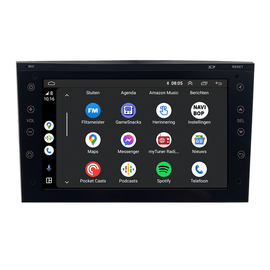 Opel Combo | Autoradio | CarPlay & Android Auto | Android 15.0 | 2002 t/m 2013