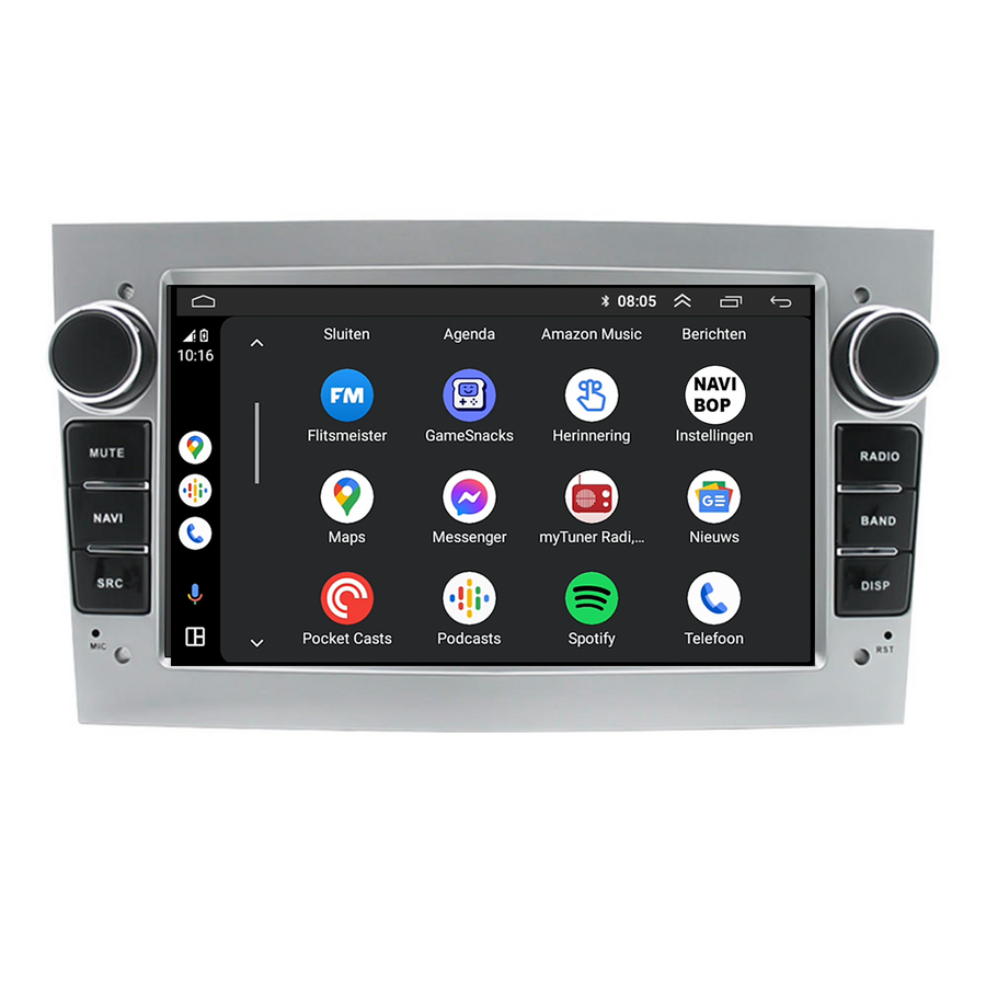 Opel Combo | Autoradio | CarPlay & Android Auto | Android 15.0 | 2002 t/m 2013