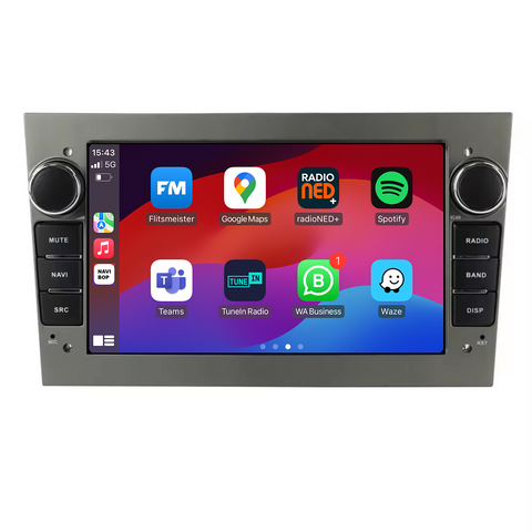 Opel Astra H - Grijs | Autoradio | CarPlay & Android Auto | Android 15.0 | 2004 t/m 2010