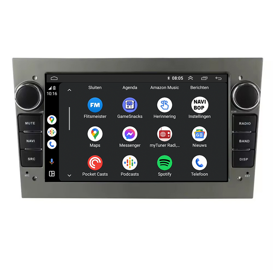Opel Vivaro  | Autoradio | CarPlay & Android Auto | Android 15.0 | 2003 t/m 2011
