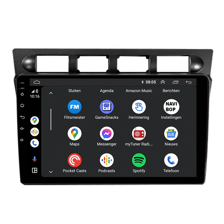 Kia Picanto | Autoradio | CarPlay & Android Auto | Android 15.0 | 2001 t/m 2011