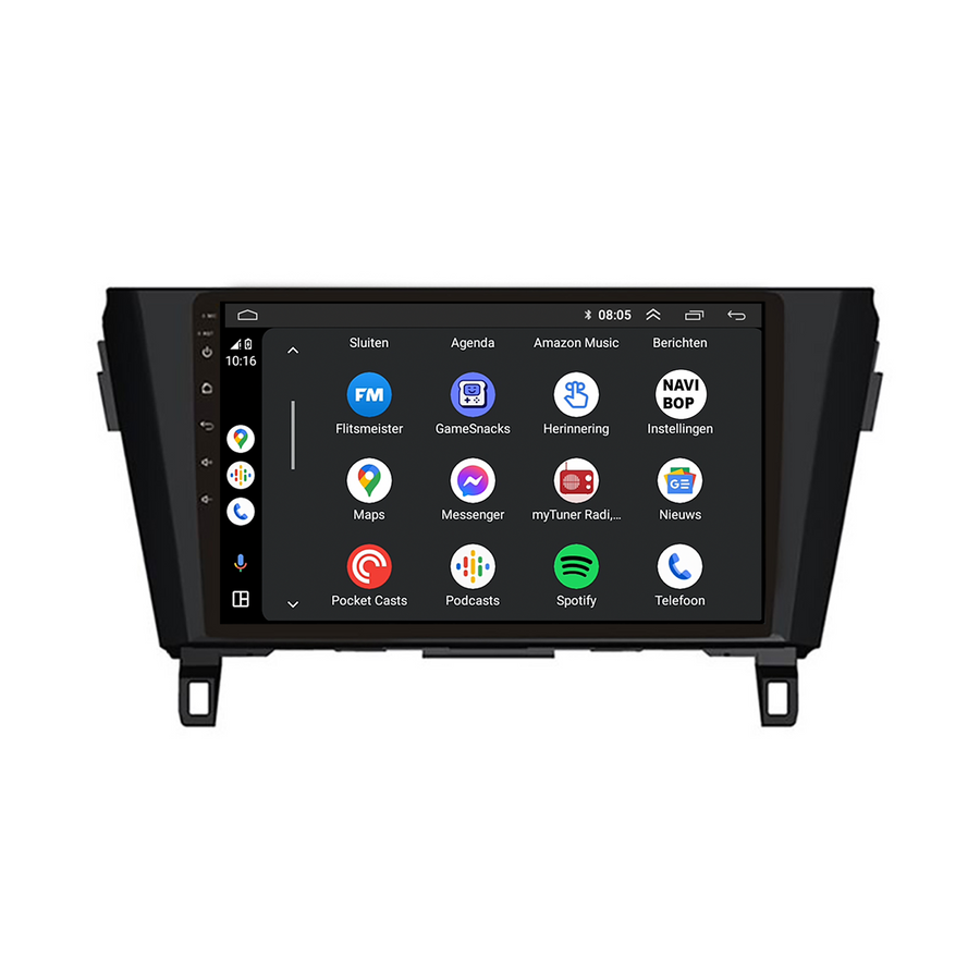 Nissan Qashqai | Autoradio | CarPlay & Android Auto | Android 15.0 | 2013 t/m 2021