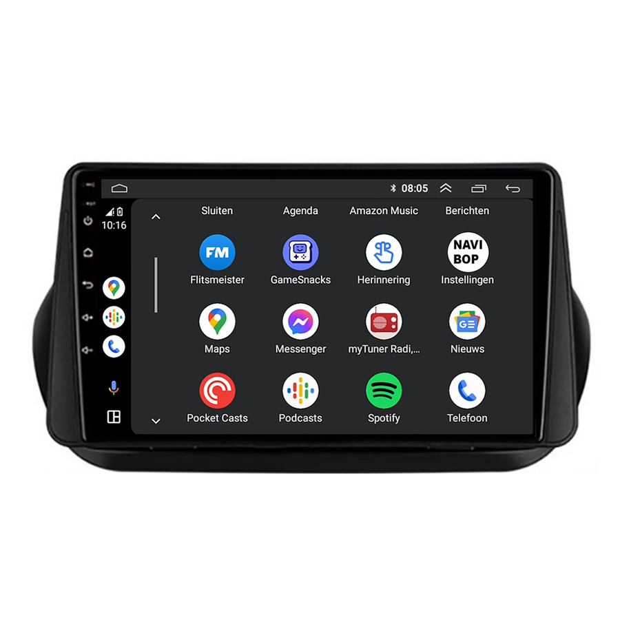 Peugeot Bipper | Autoradio | CarPlay & Android Auto | Android 15.0 | 2008 t/m 2018