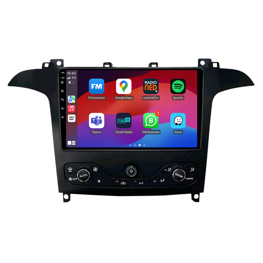 Ford S-max | Autoradio | CarPlay & Android Auto | Android 15.0 | 2009 t/m 2016
