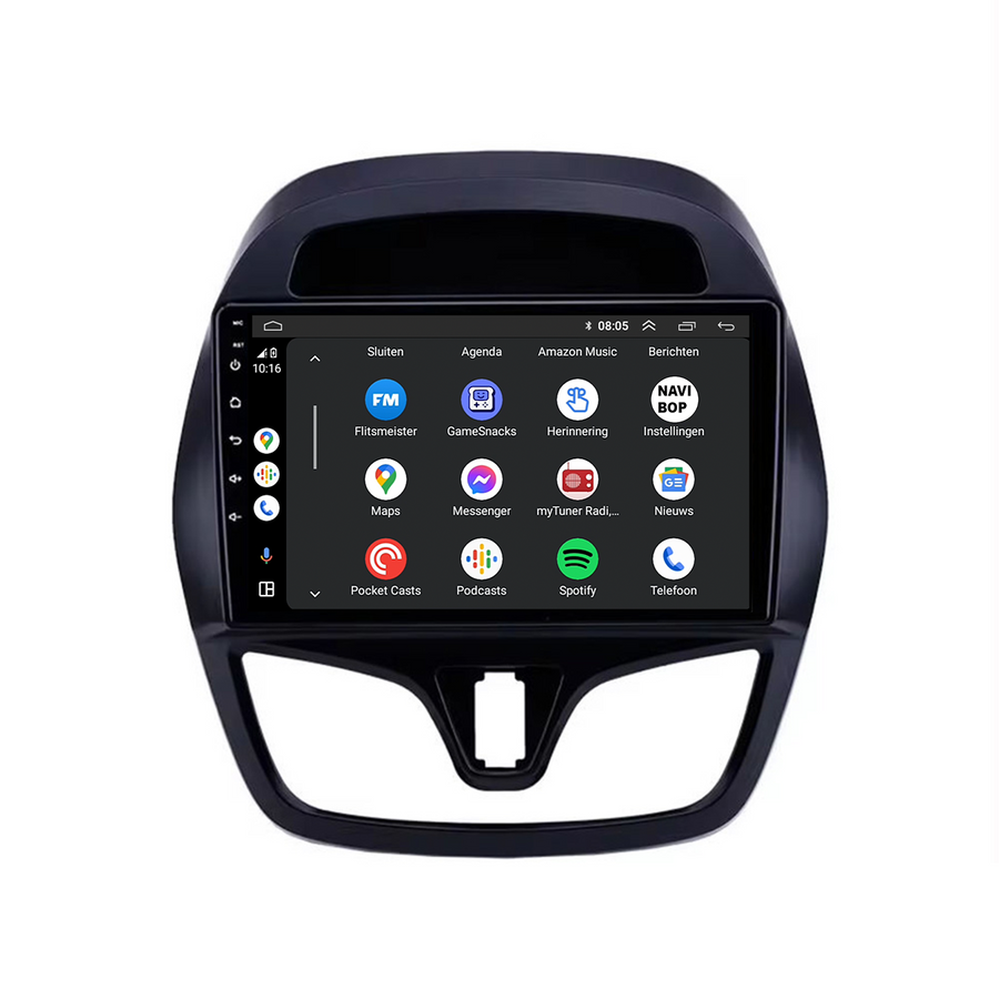 Chevrolet Spark | Autoradio | CarPlay & Android Auto | Android 15.0 | 2015 t/m 2018