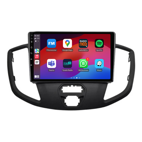 Ford Transit | Autoradio | CarPlay & Android Auto | Android 15.0 | 2014 t/m 2018