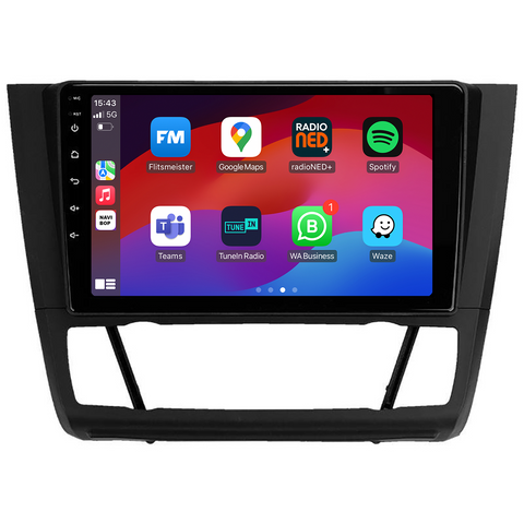 BMW 1 Serie | Autoradio | CarPlay & Android Auto | Android 15.0 | 2005 t/m 2014