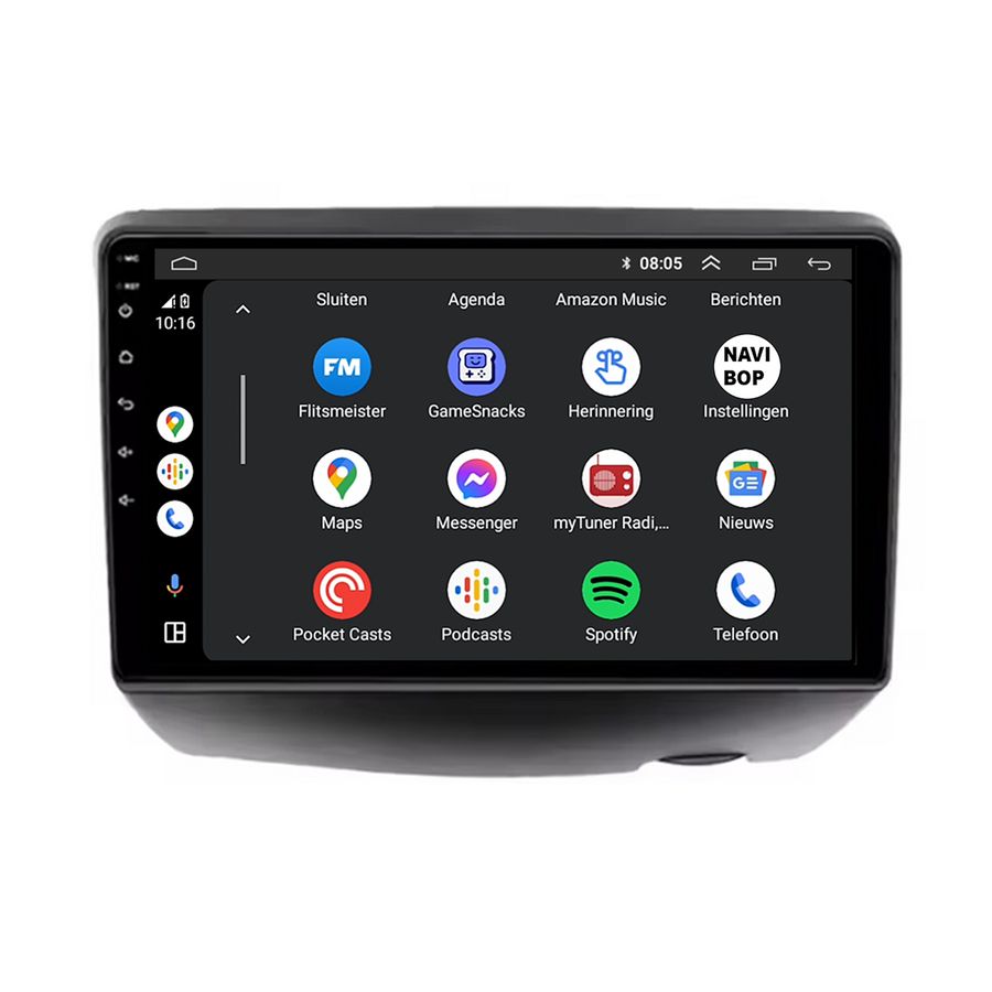 Toyota Yaris  | Autoradio | CarPlay & Android Auto | Android 15.0 | 1995 t/m 2003